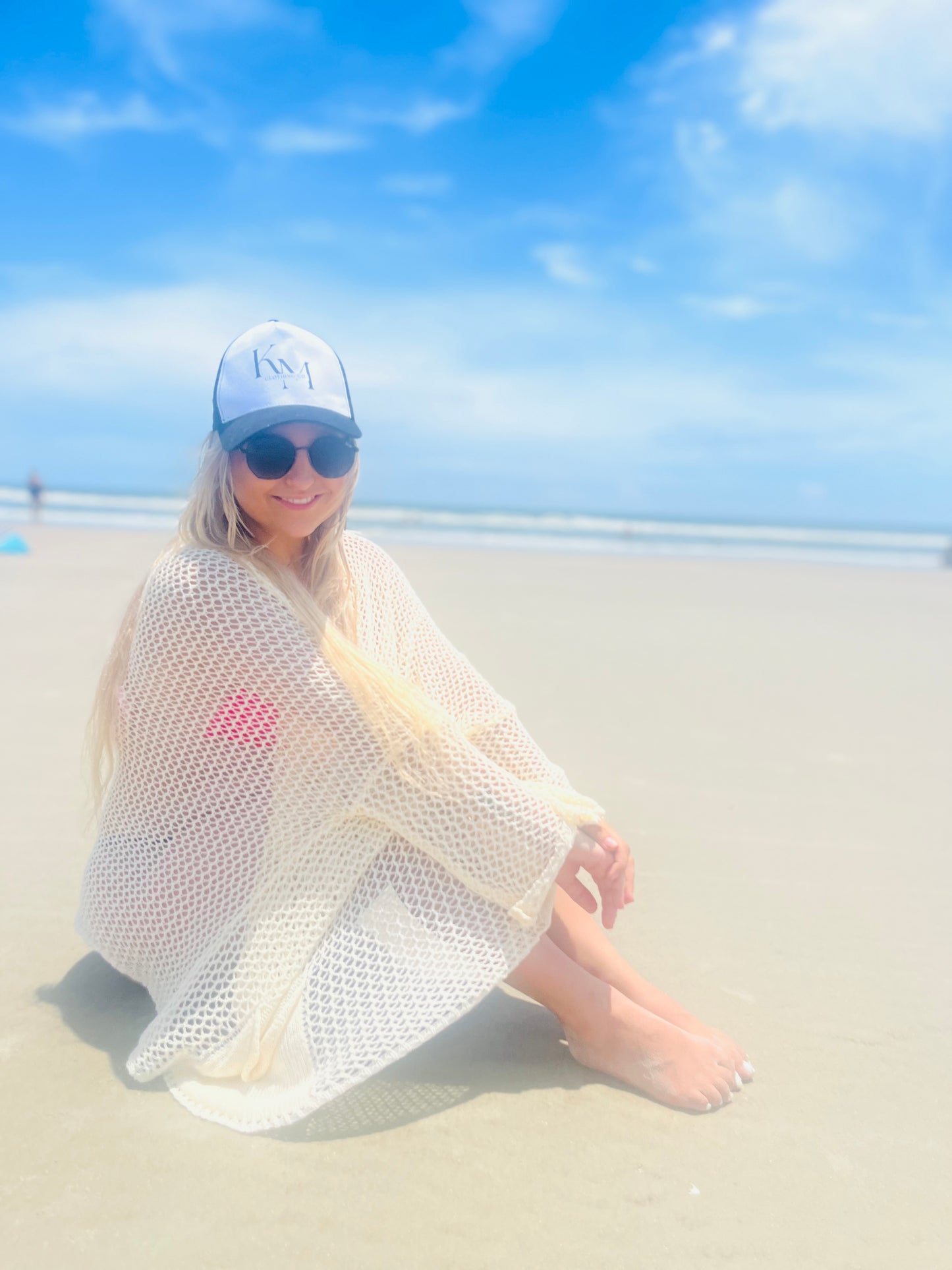 Knit beach cover up