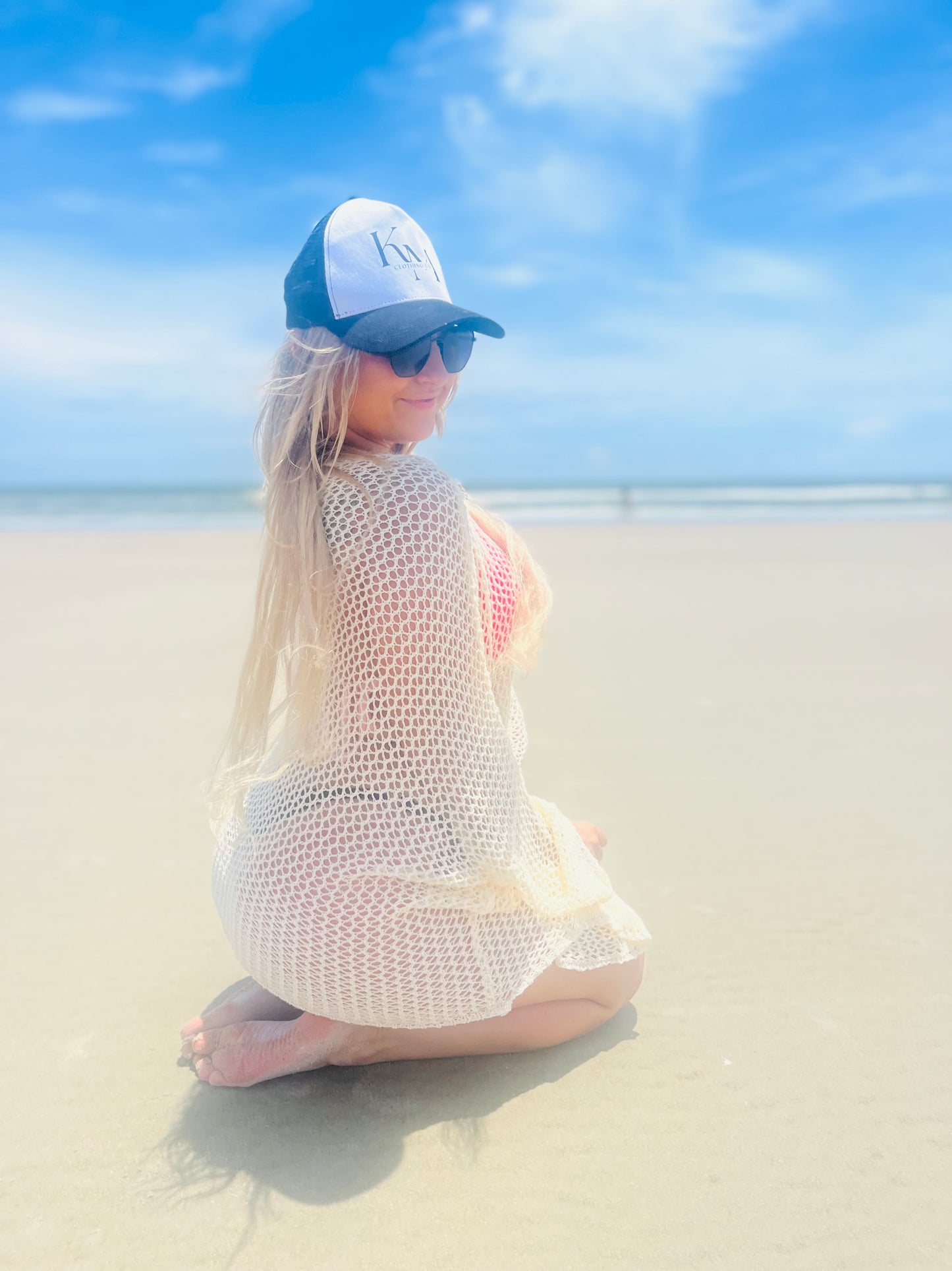 Knit beach cover up