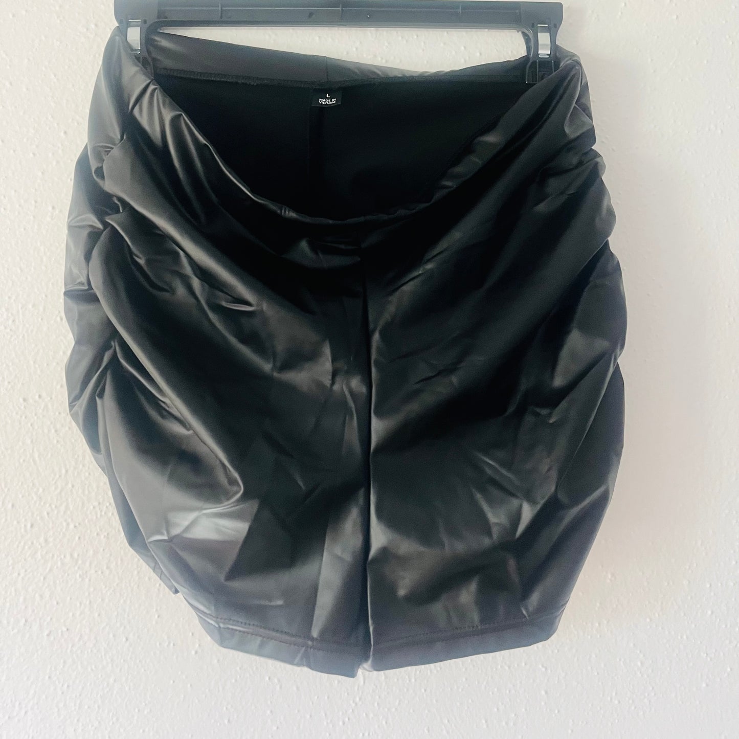 Leather shorts