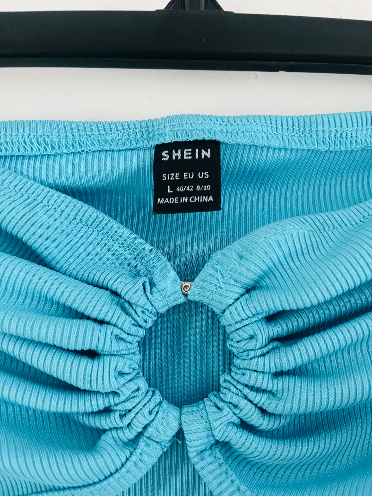Shein blue tube top