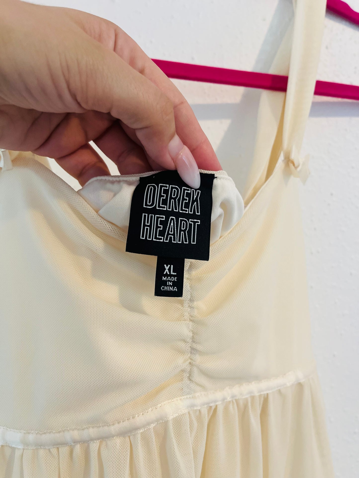 Derek heart sheer tank top