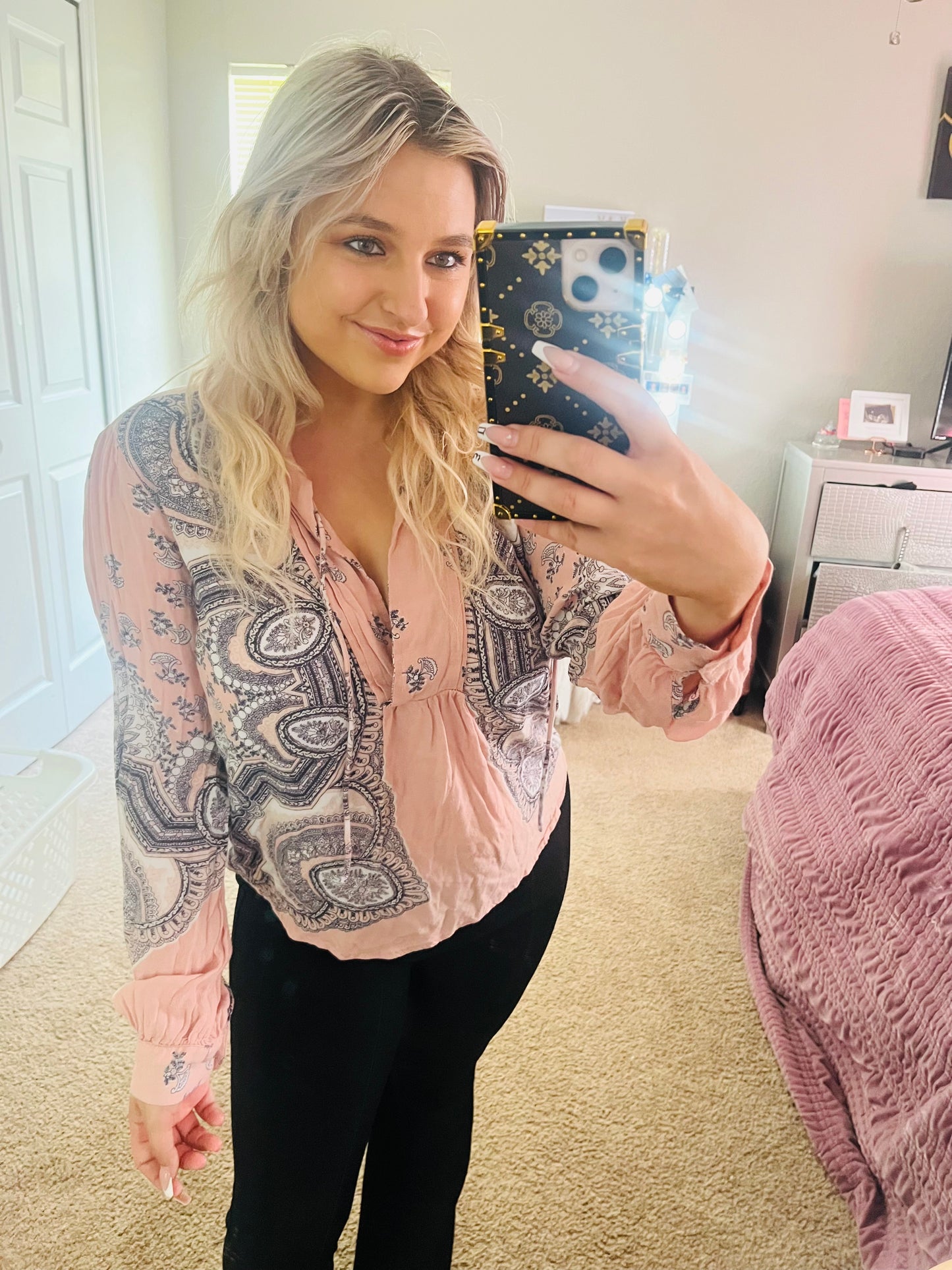 Lucky brand paisley top