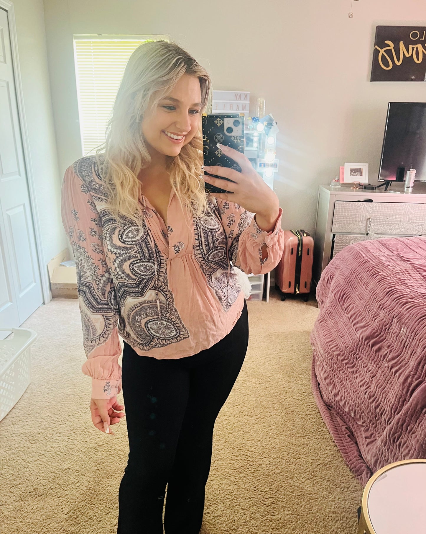 Lucky brand paisley top