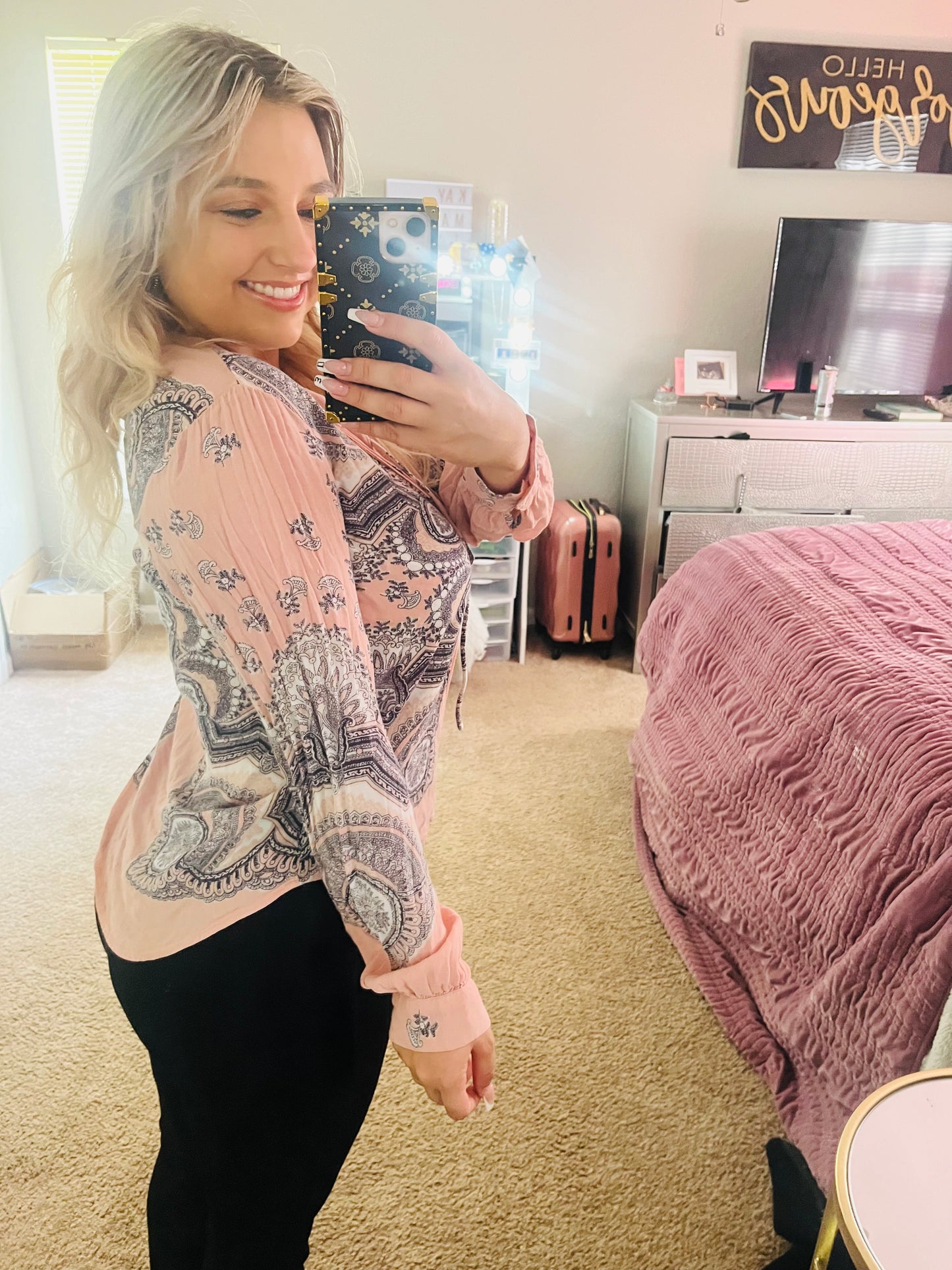 Lucky brand paisley top