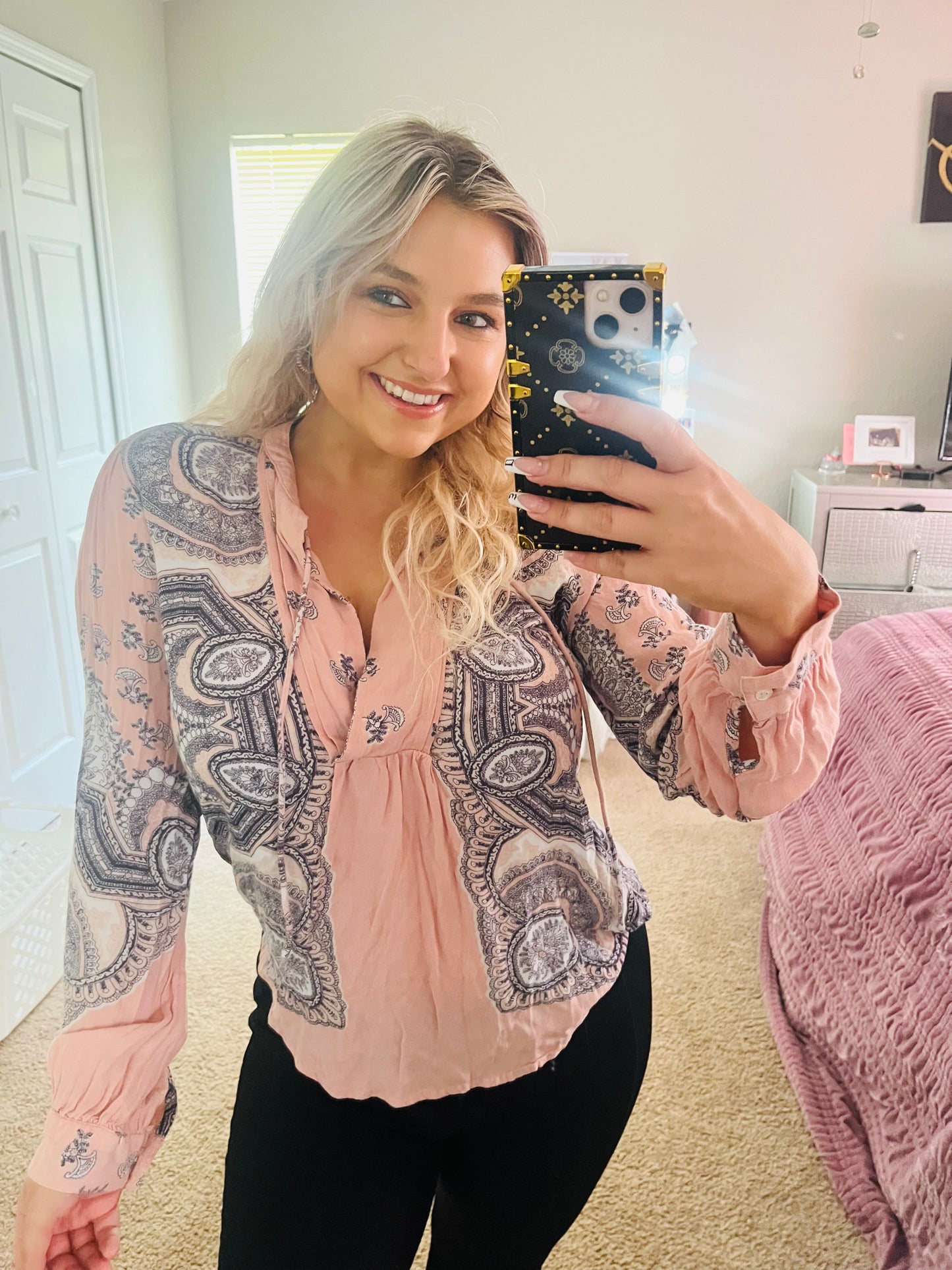 Lucky brand paisley top