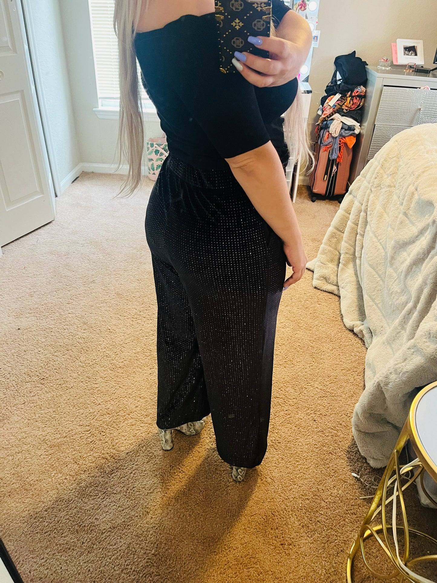 Victoria’s Secret sequin velvet pants