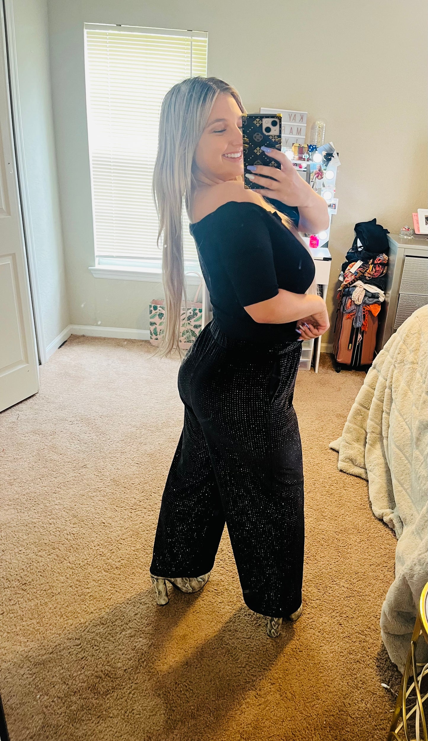 Victoria’s Secret sequin velvet pants