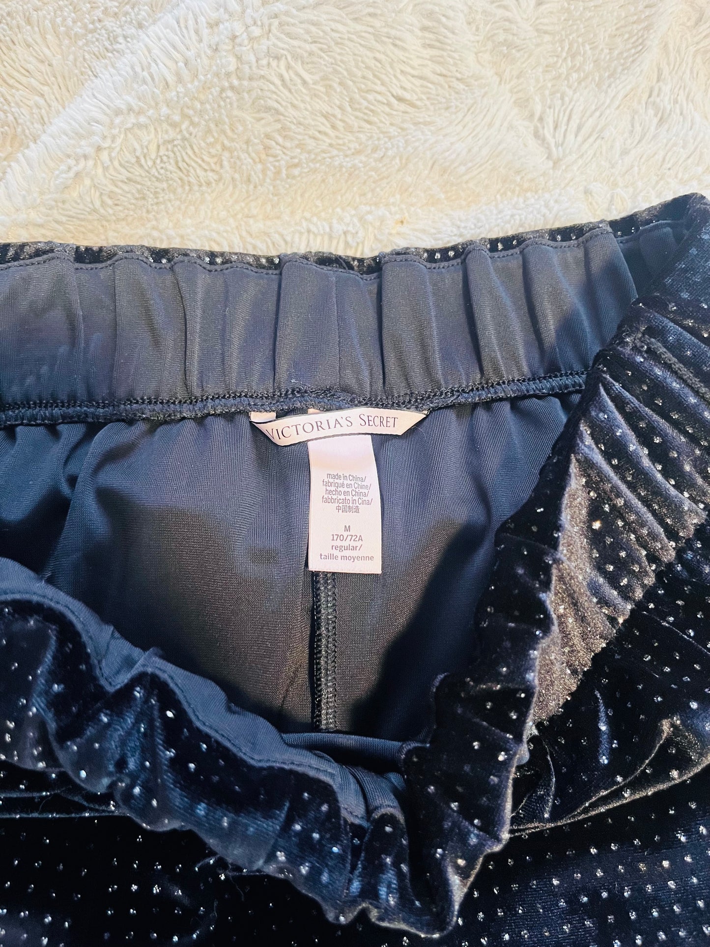 Victoria’s Secret sequin velvet pants