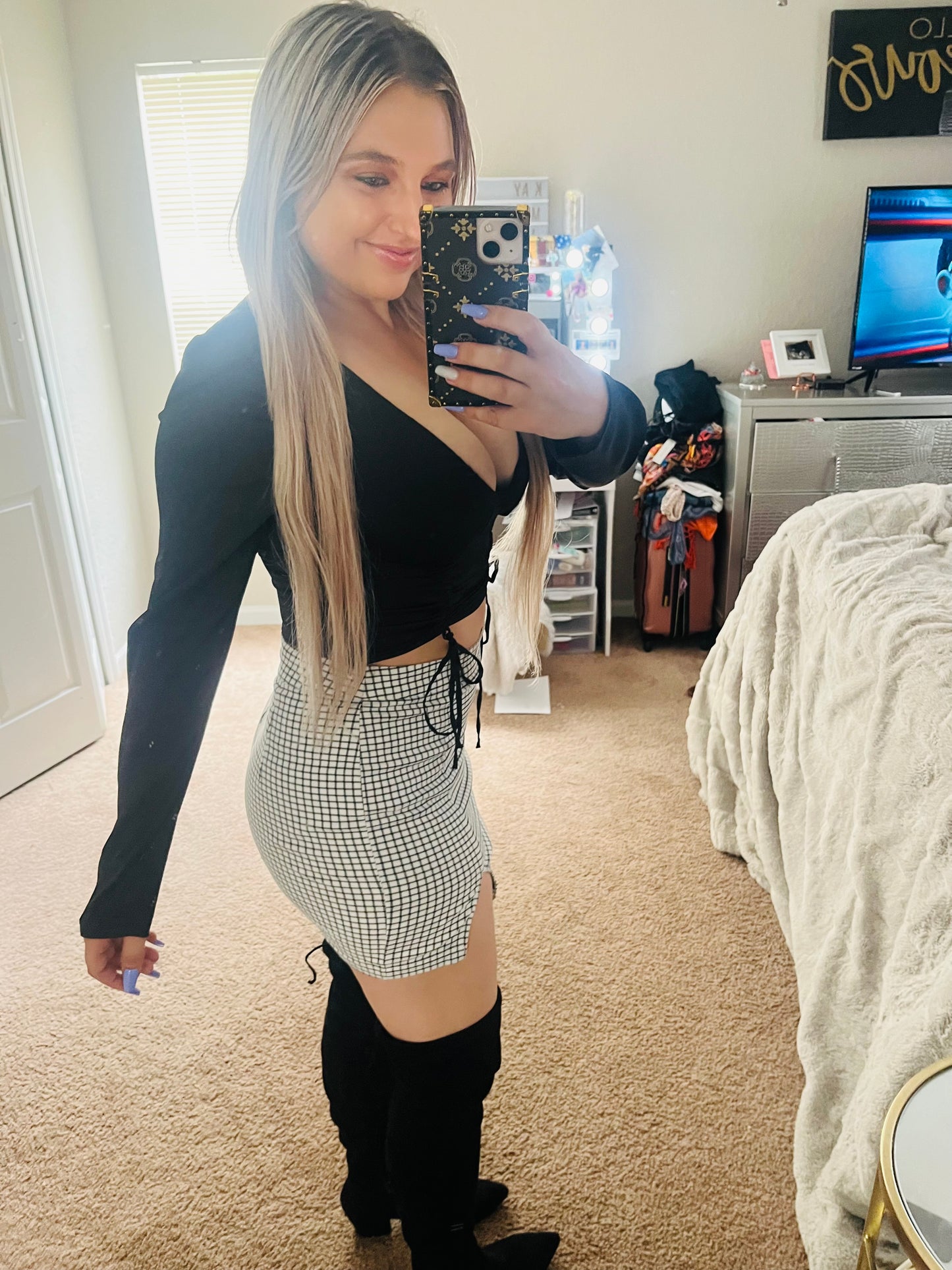 Plaid skirt