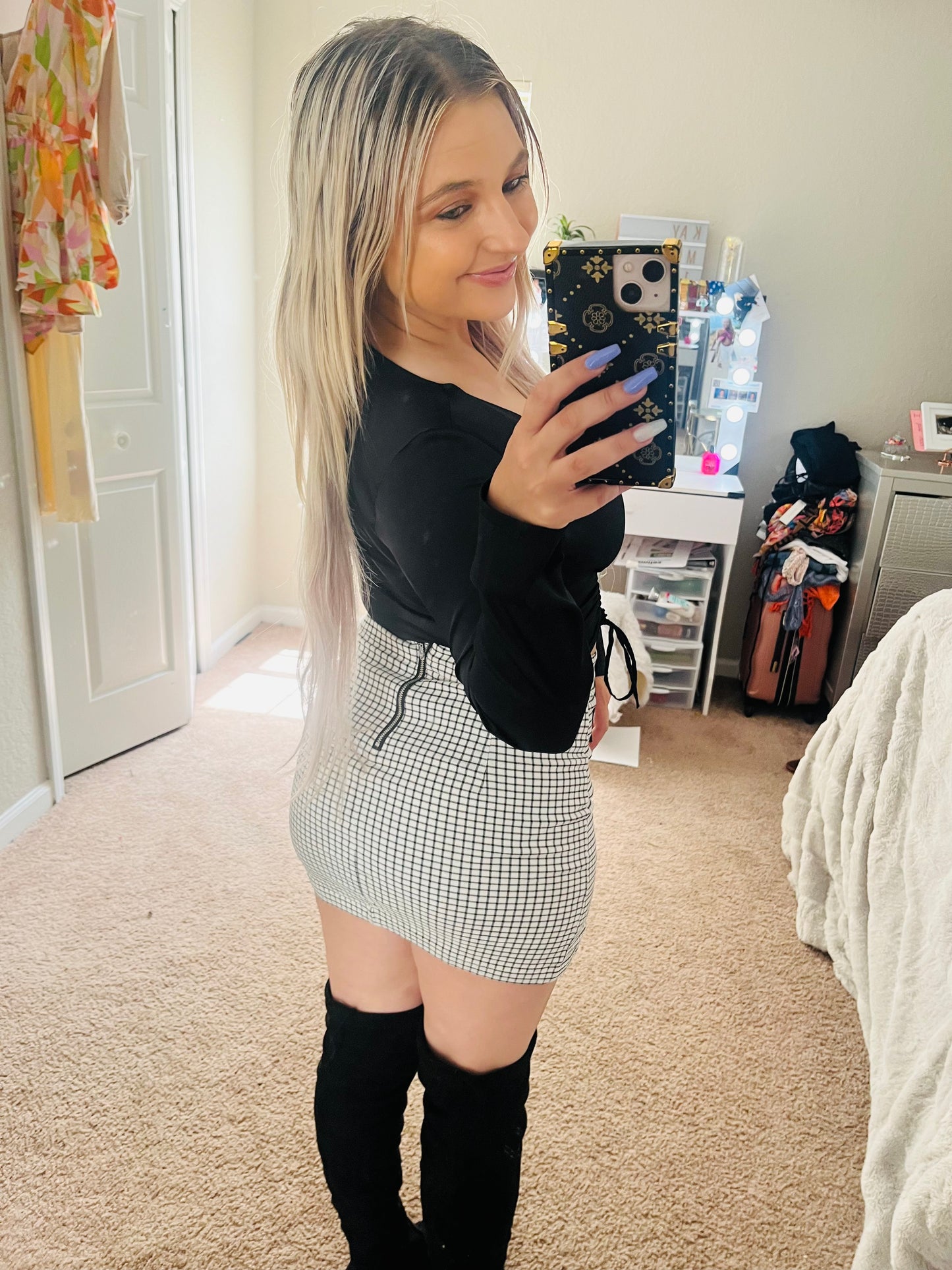 Plaid skirt