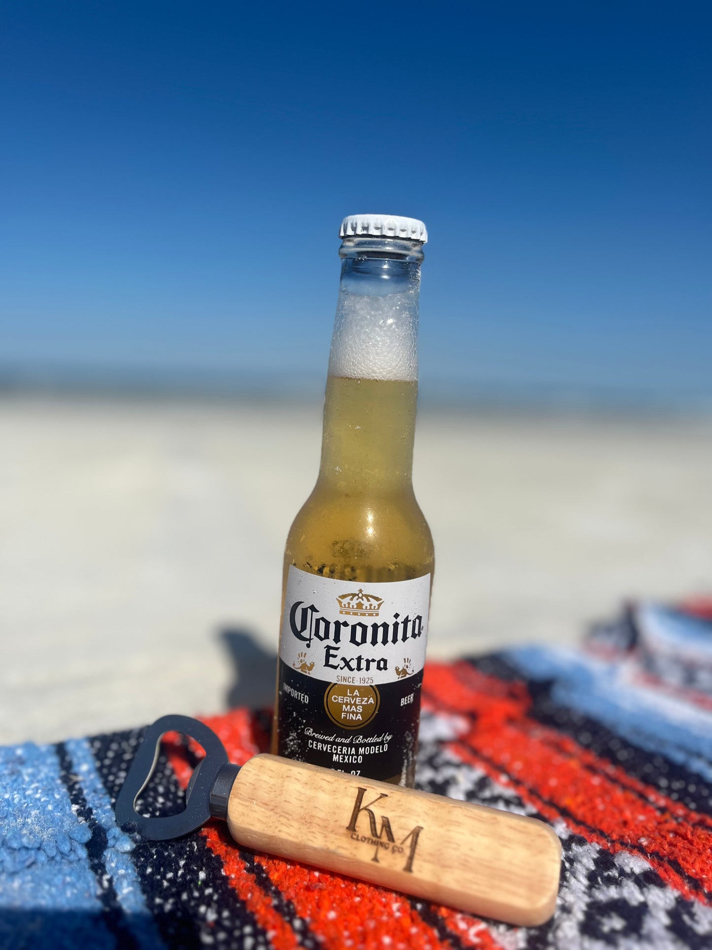 KM engraved Bottle Opener