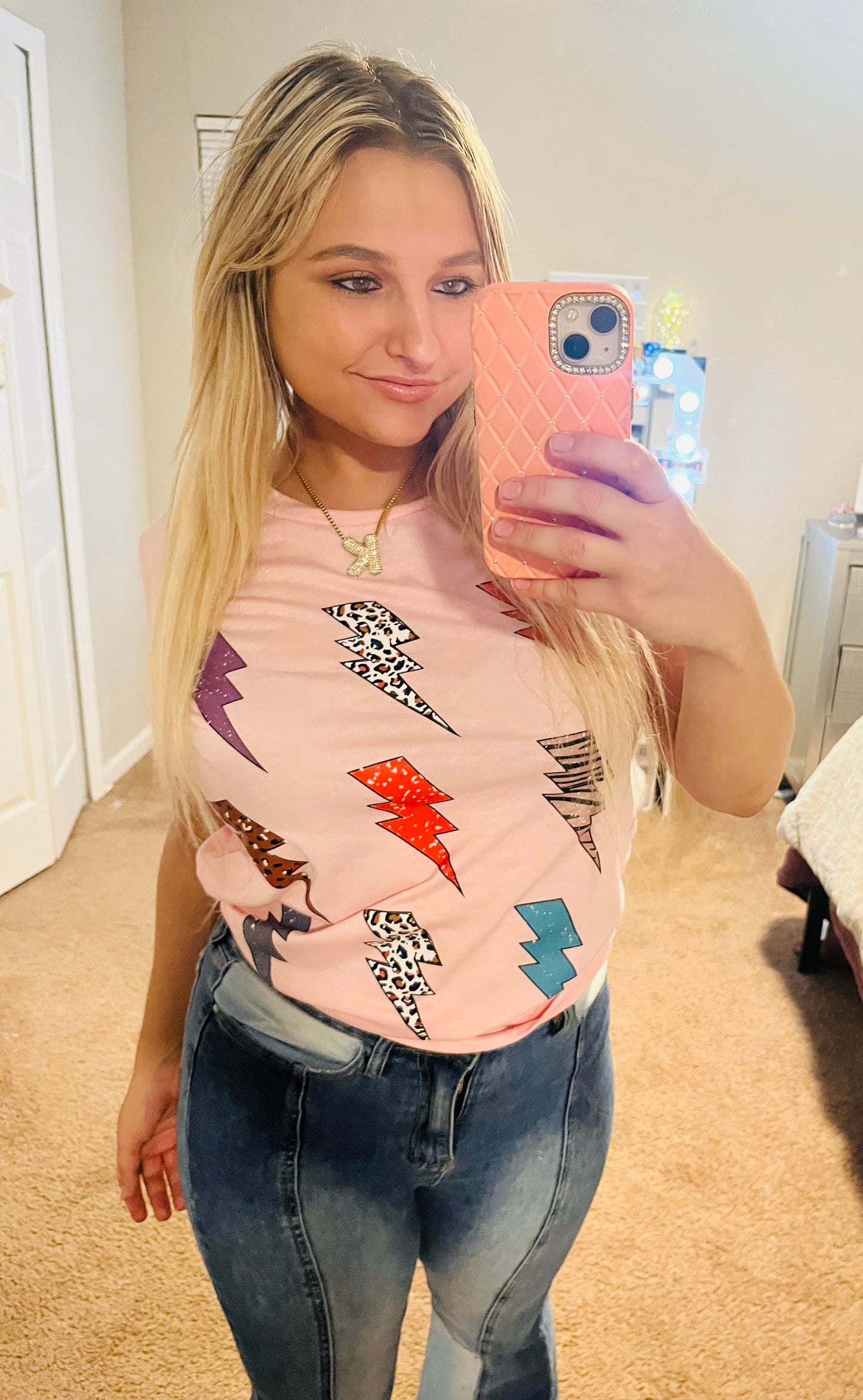 Lightning bolt graphic tee