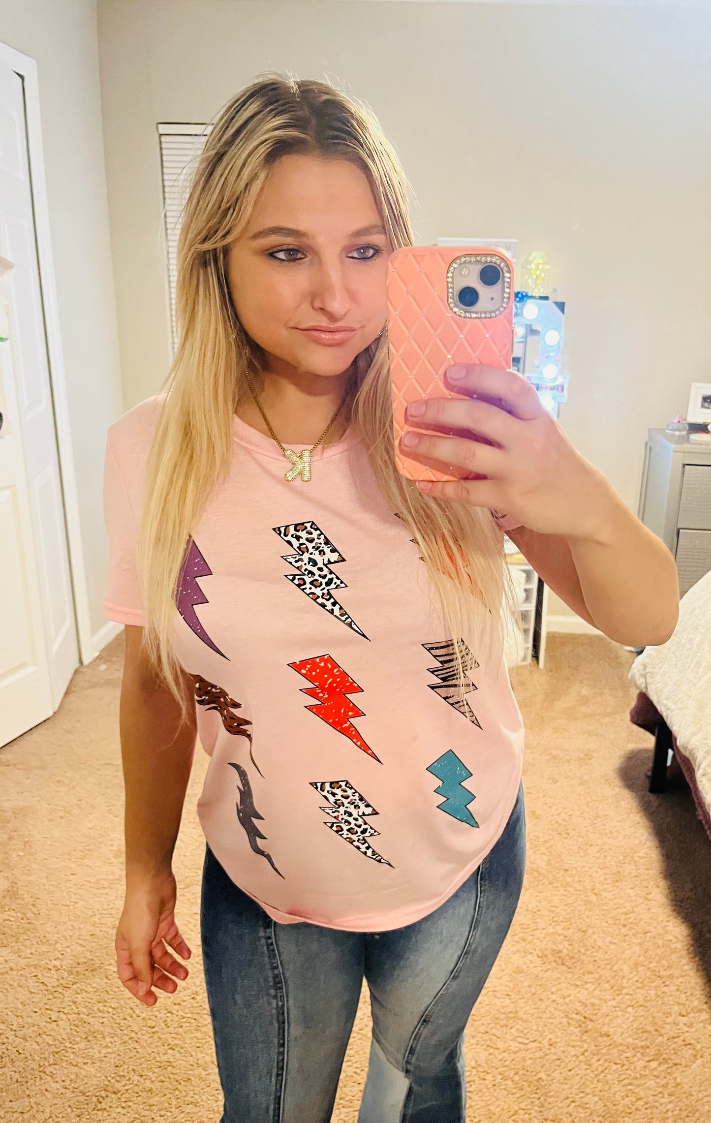 Lightning bolt graphic tee