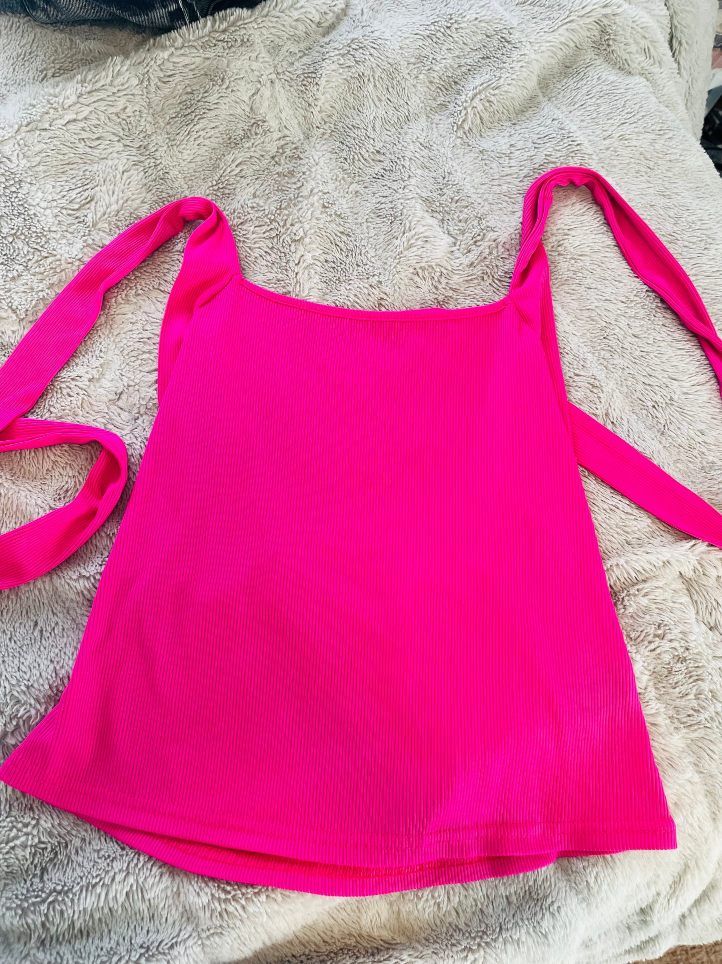Shein hot pink tube top