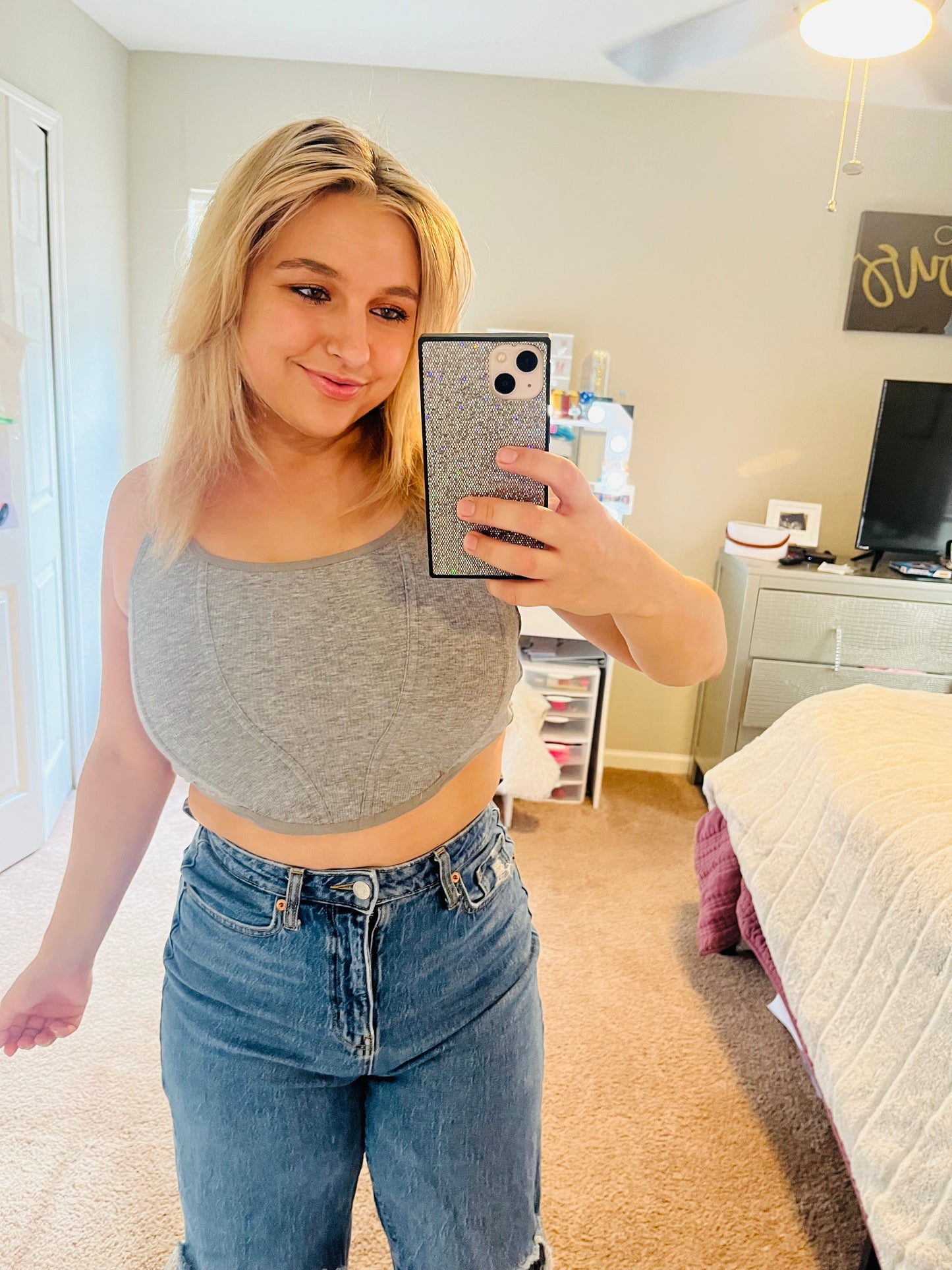 Colsie gray tank top