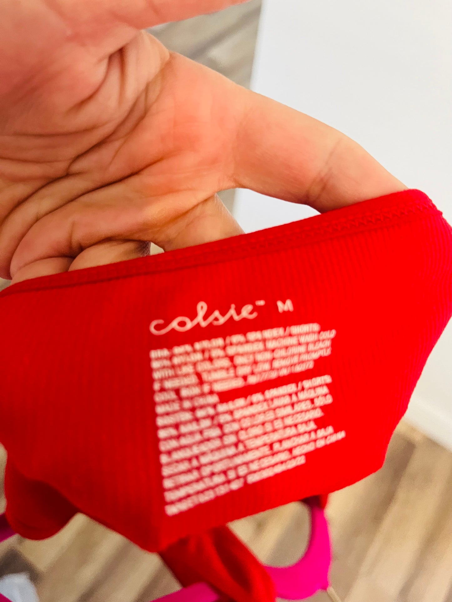 Colsie red body suit