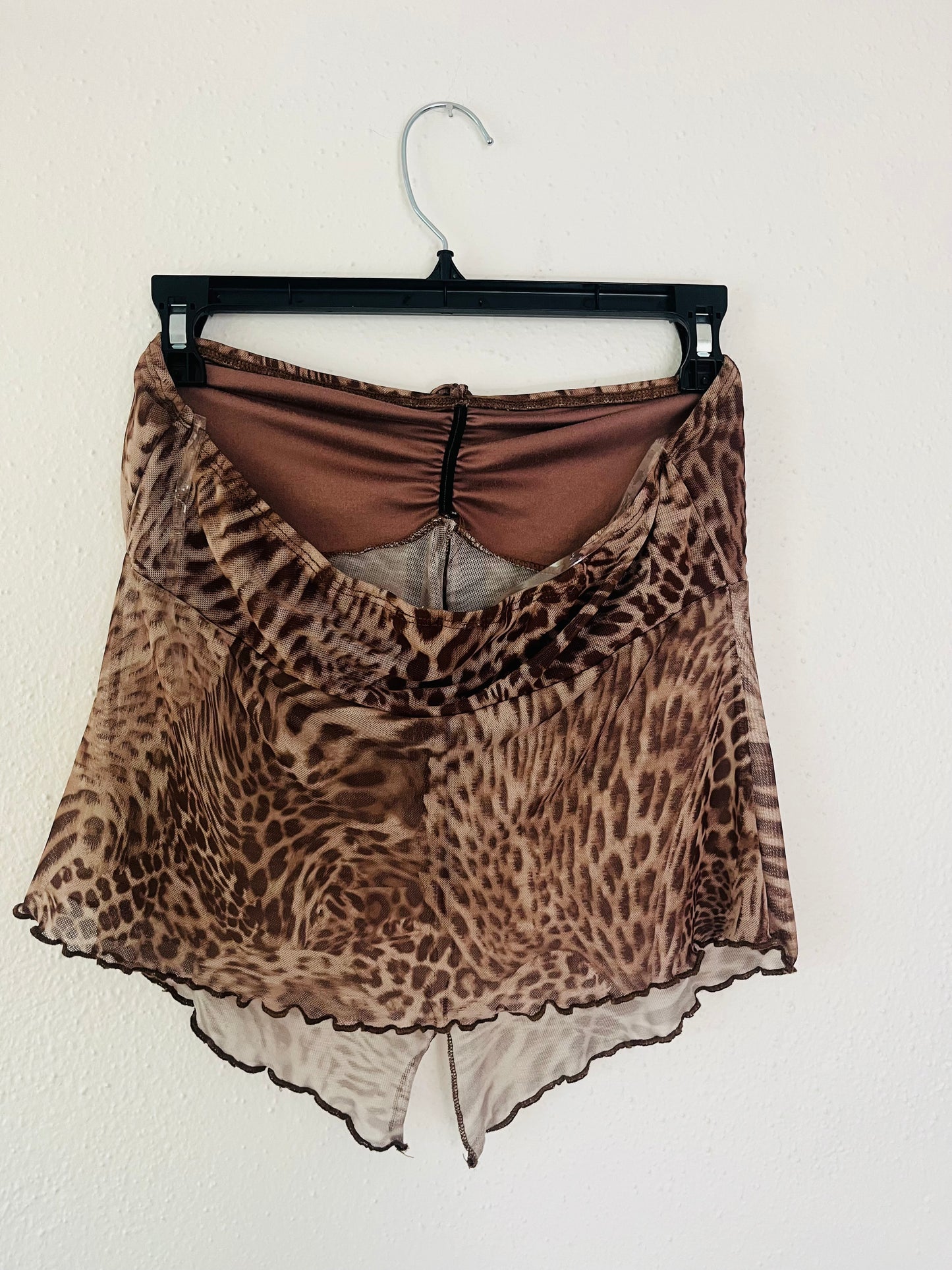 Cheetah print tube top