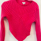 Lelis pink cropped sweater