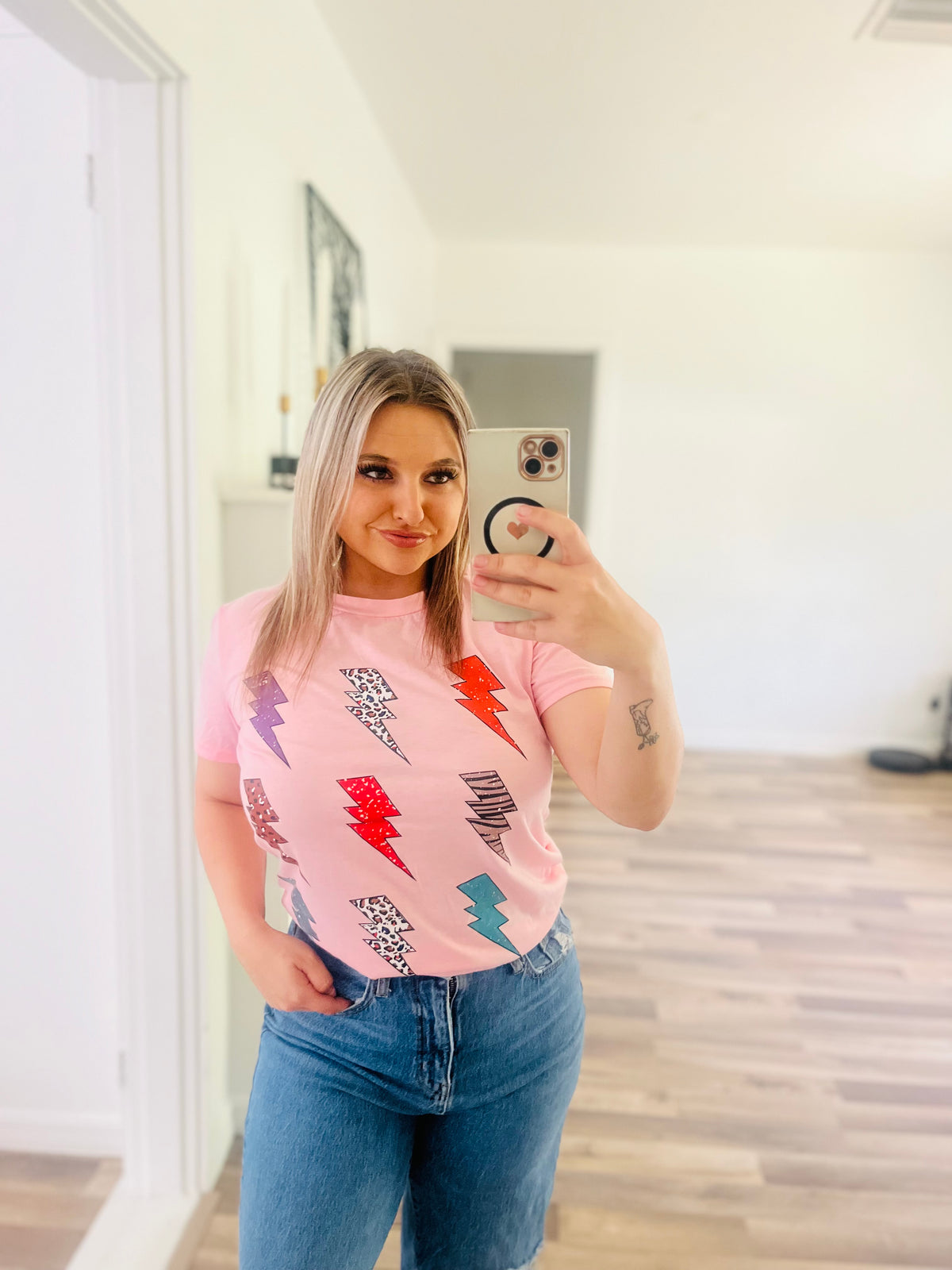 Lightning bolt graphic tee
