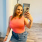 Pink backless tank top