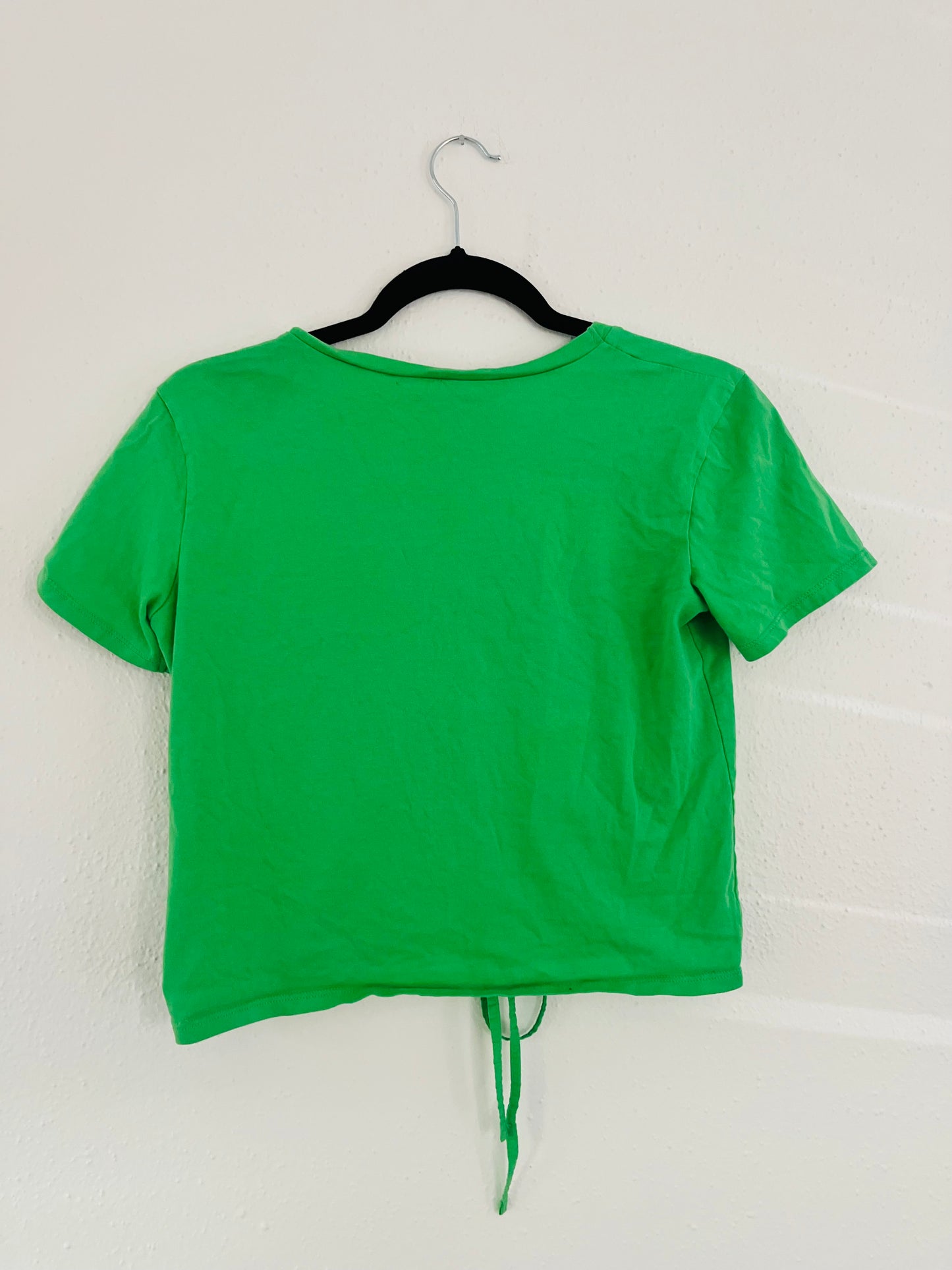 Zara green crop top
