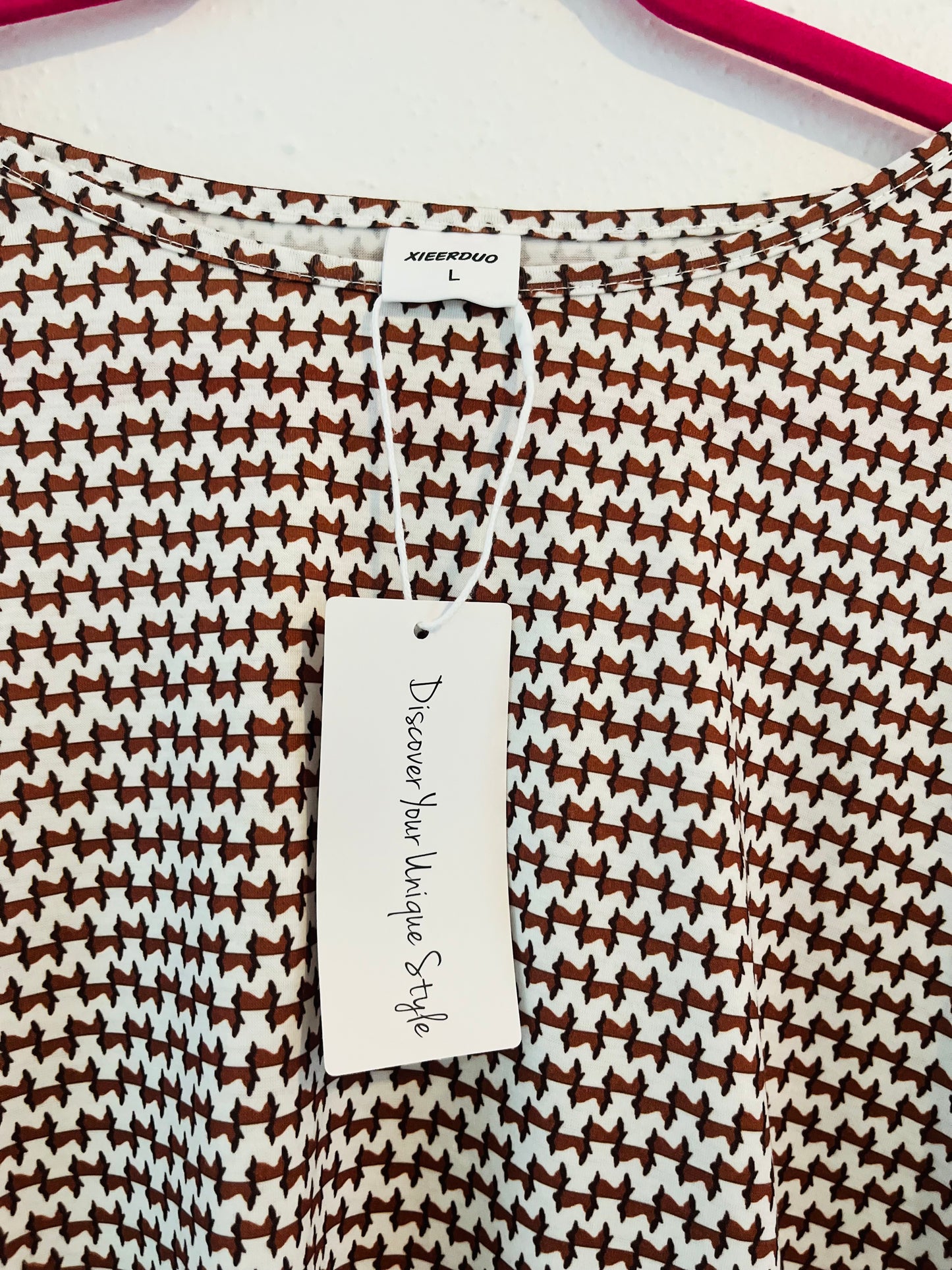 XIEERDUO NWT pattern top