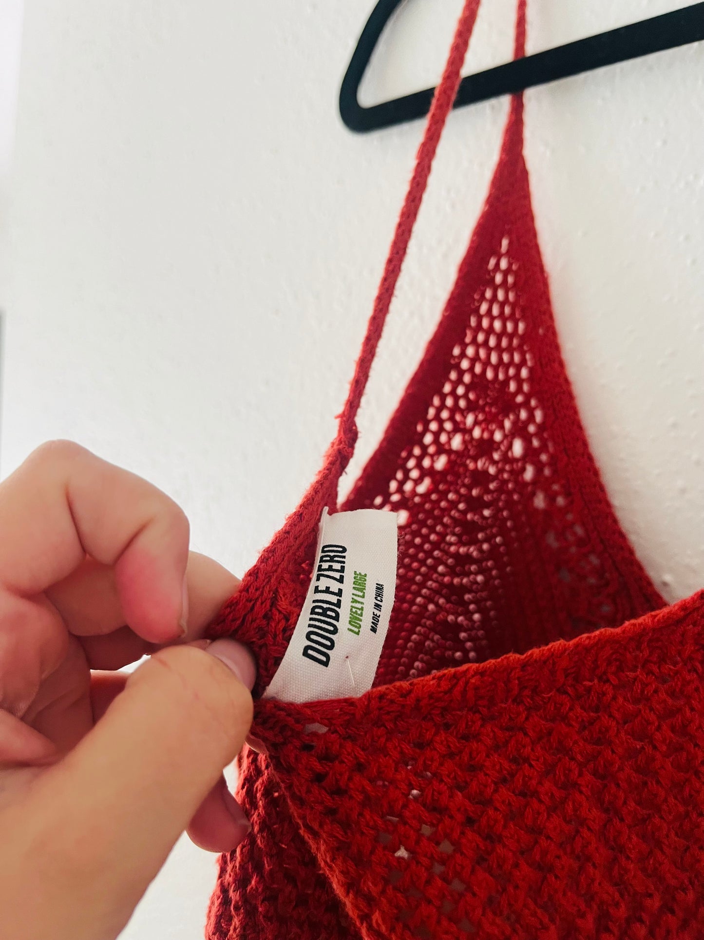 Double zero crochet tank top