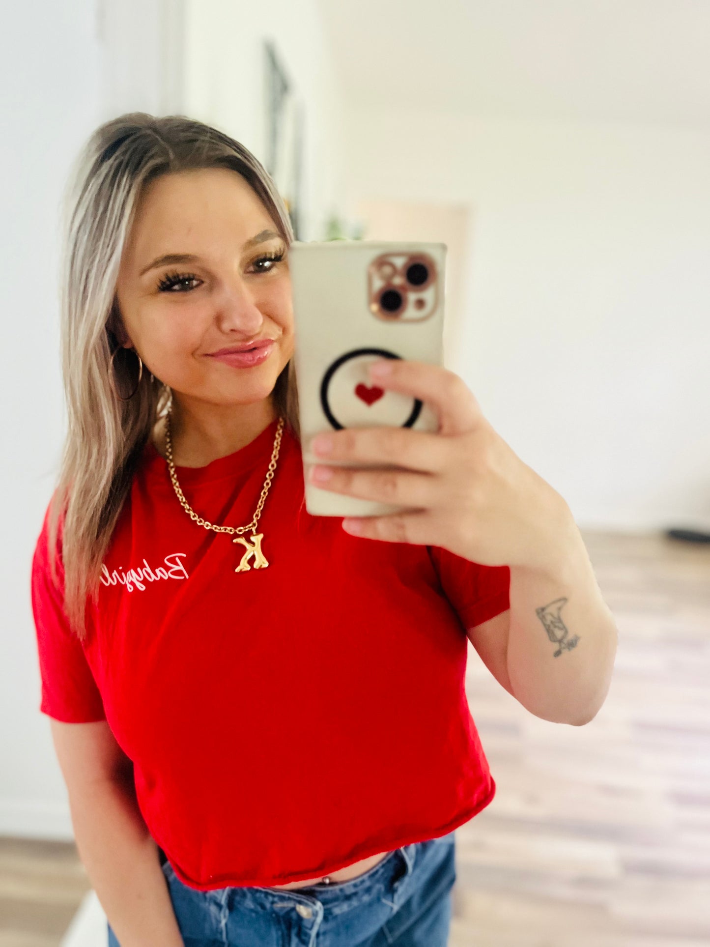 Baby girl graphic crop top