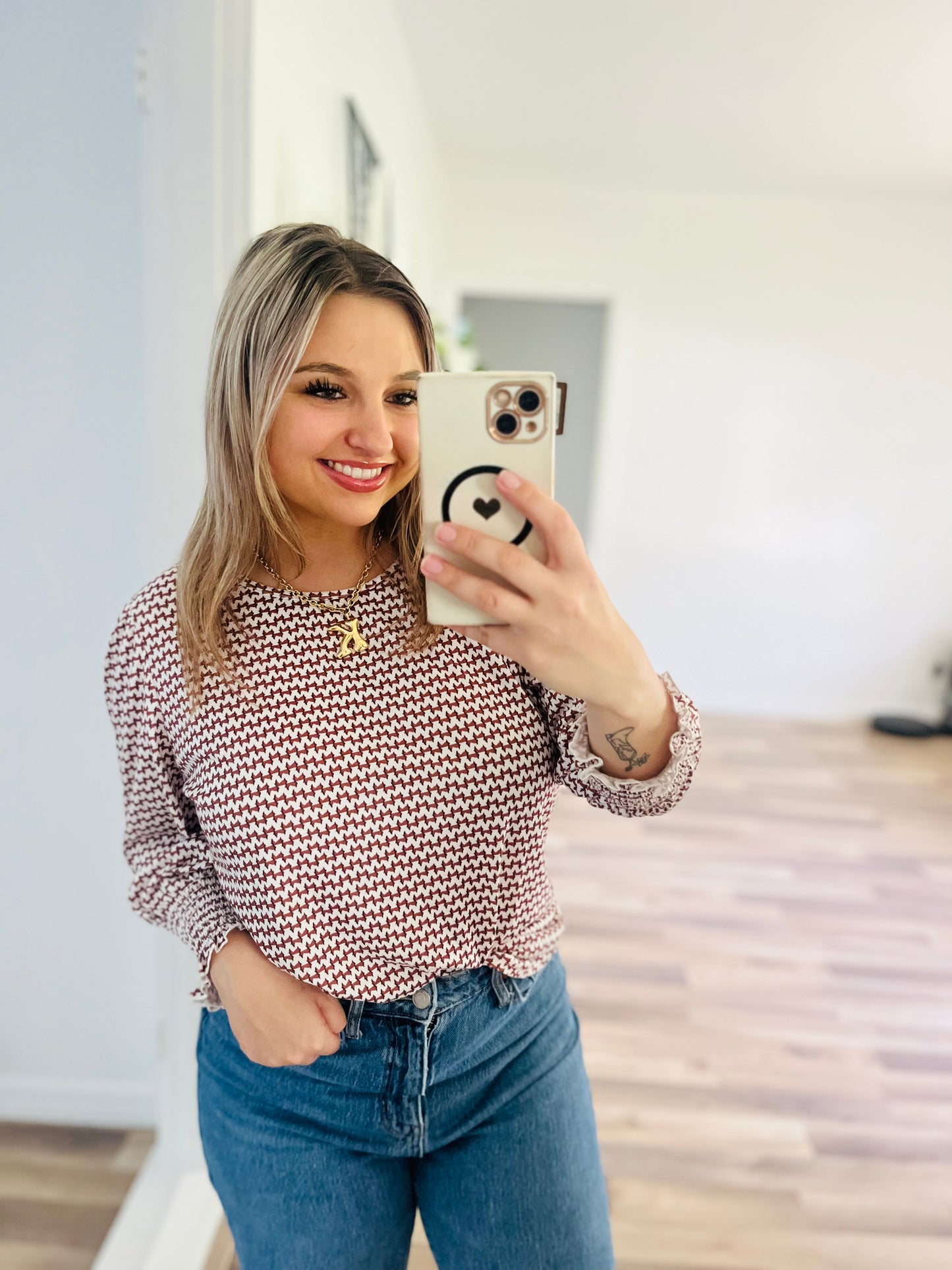 XIEERDUO NWT pattern top