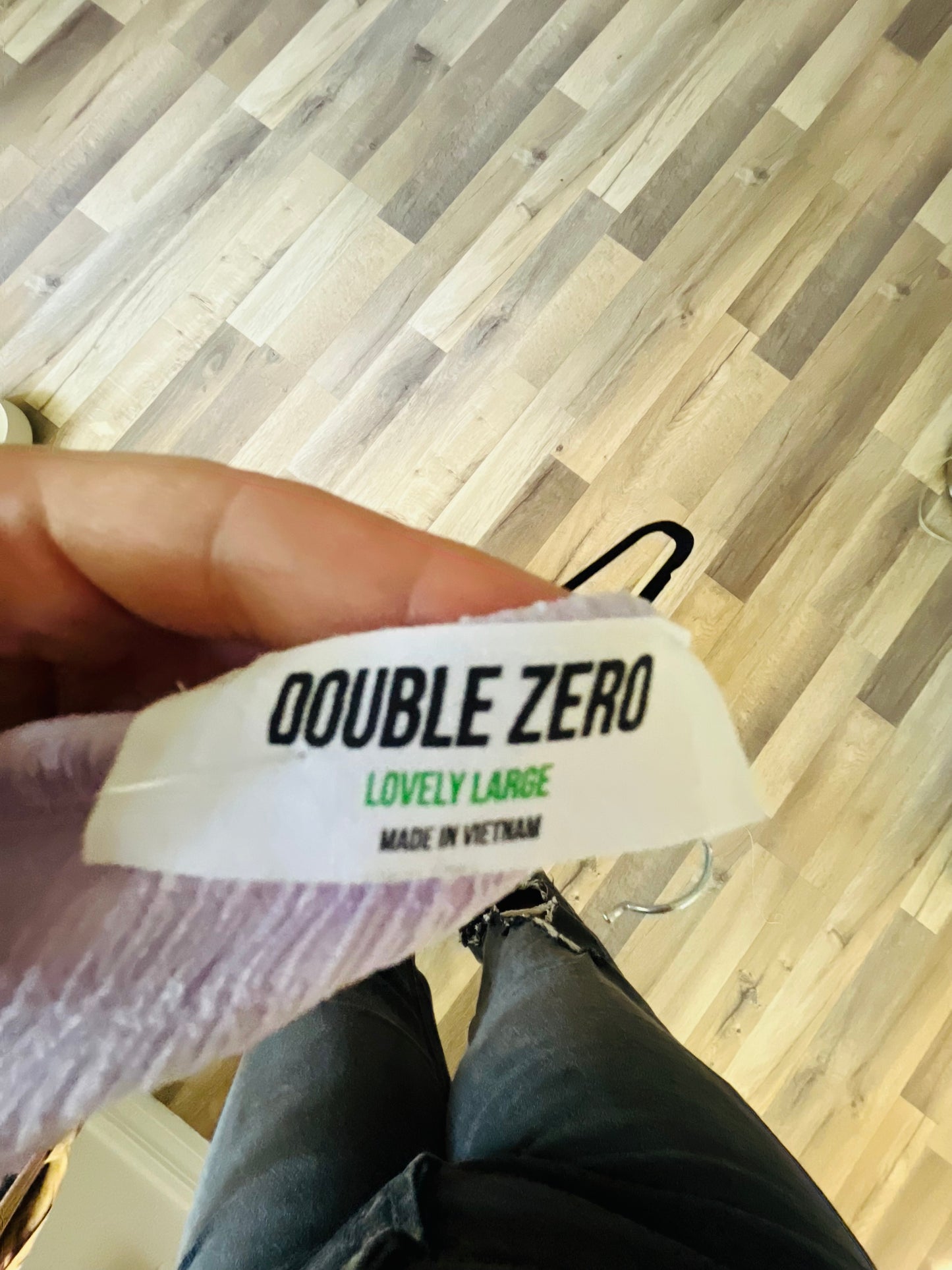 Double zero purple tank top