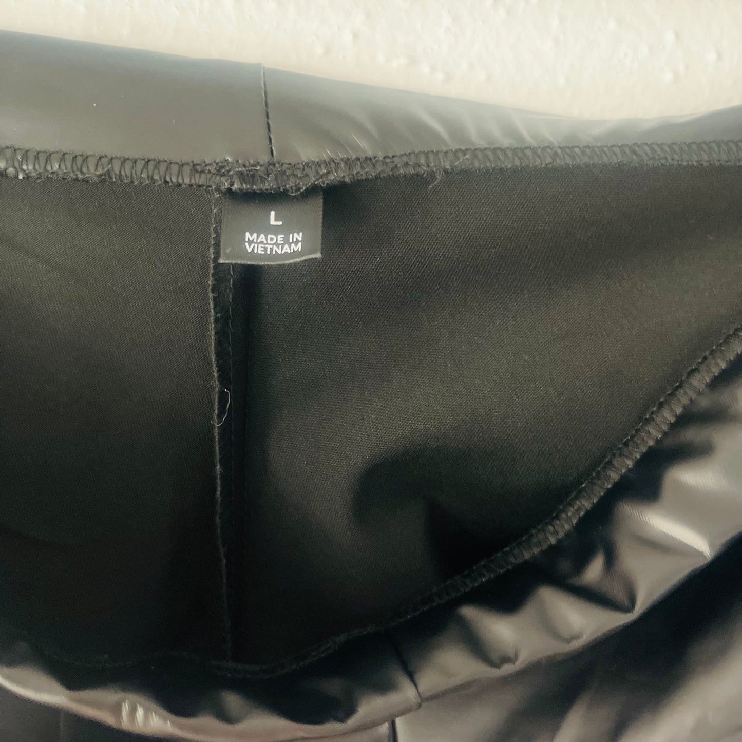 Leather shorts