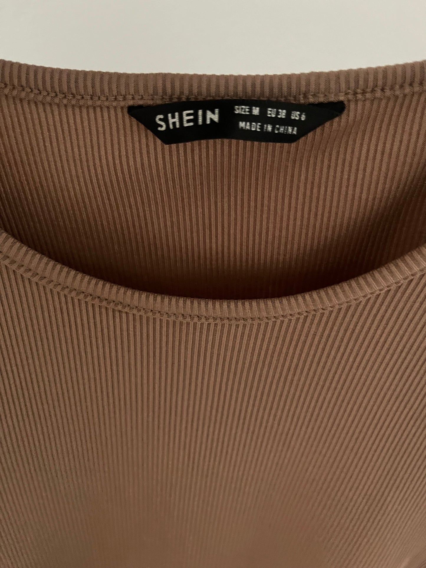 Shein tan mini dress