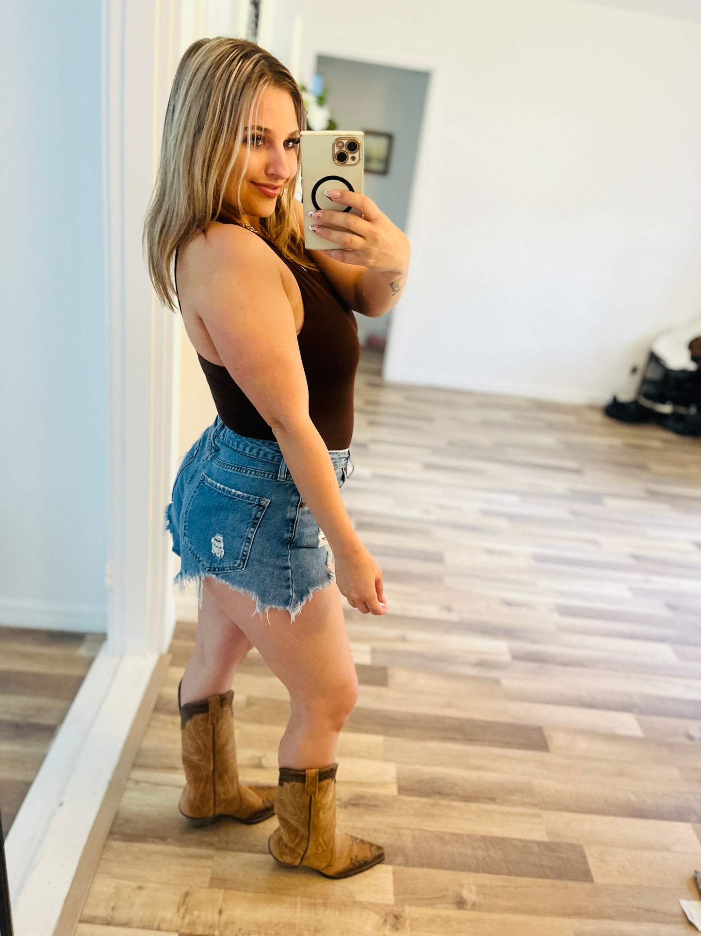 Zara brown body suit