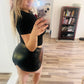 Leather shorts