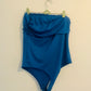 Live in the moment blue tube top