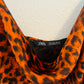 Zara cheetah print dress