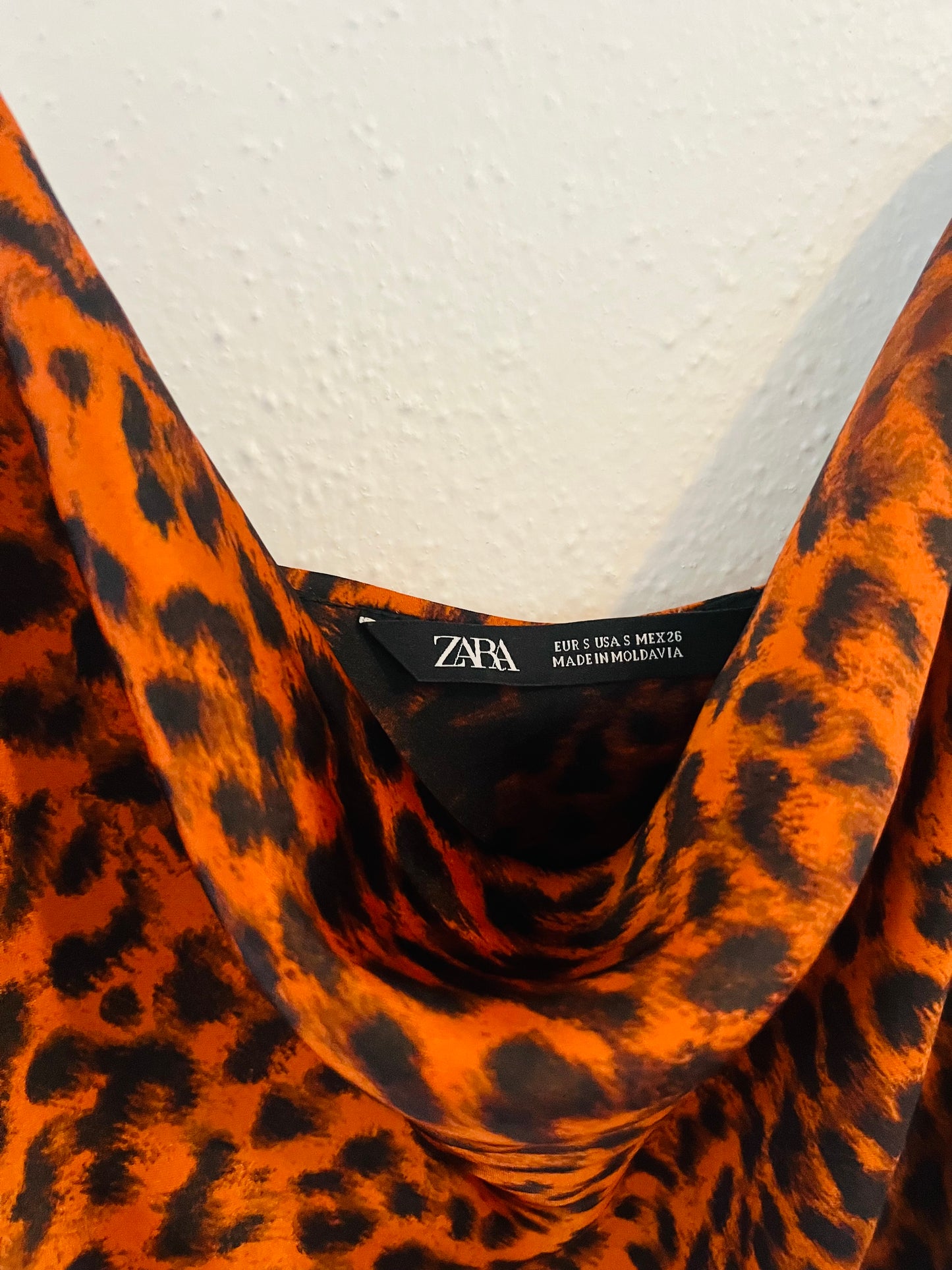 Zara cheetah print dress