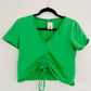 Zara green crop top