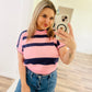 Sweater cropped short sleeve top