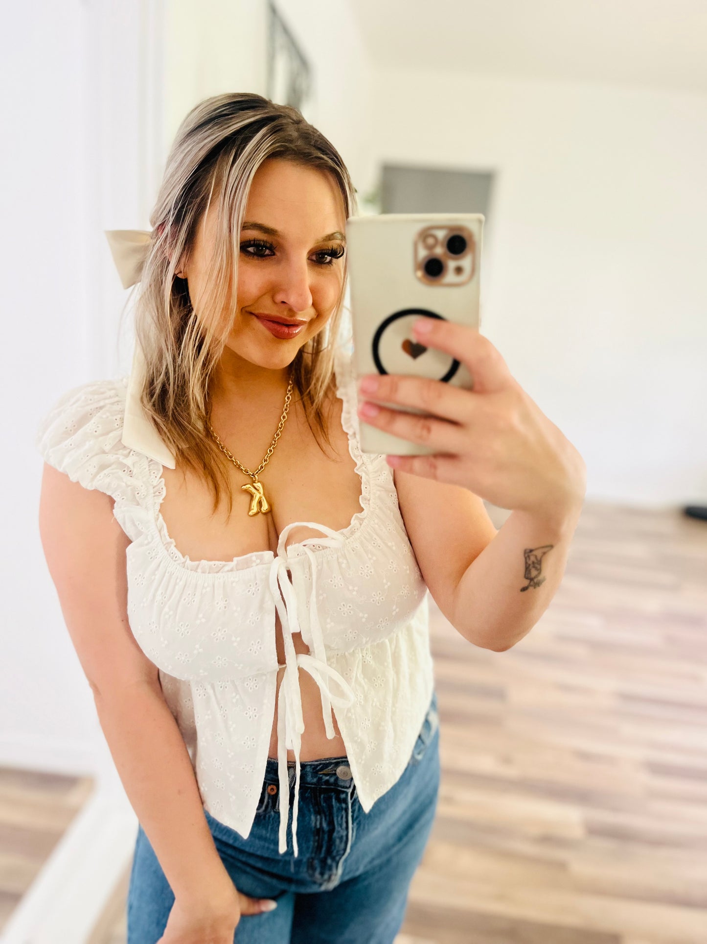 Lelis lace tank top