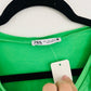 Zara green crop top