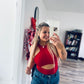 Colsie red body suit