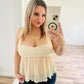 Derek heart sheer tank top