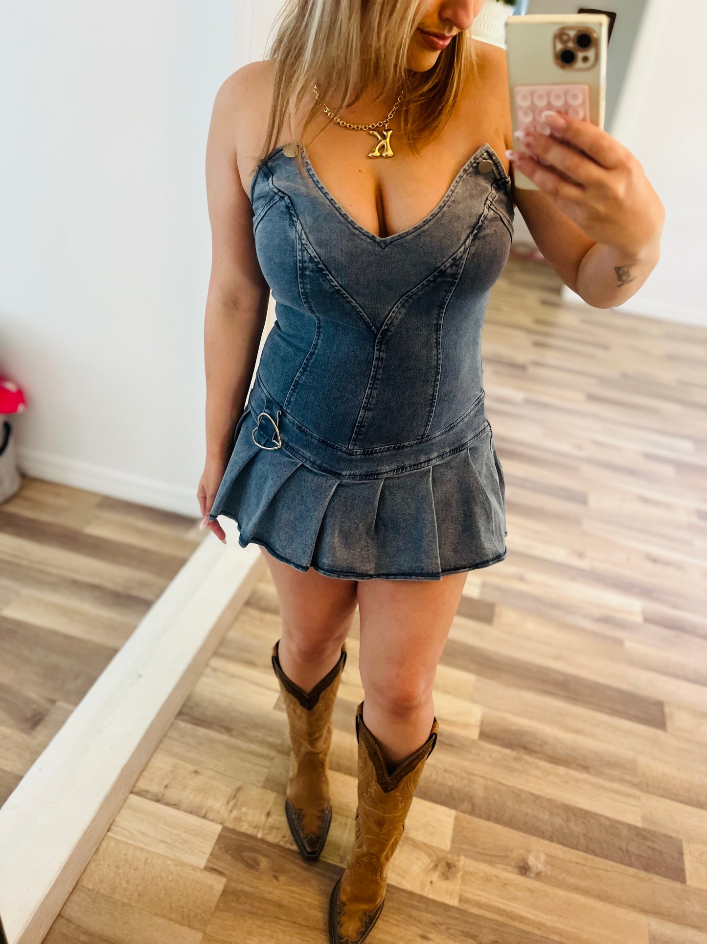 Denim dress