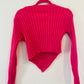 Lelis pink cropped sweater