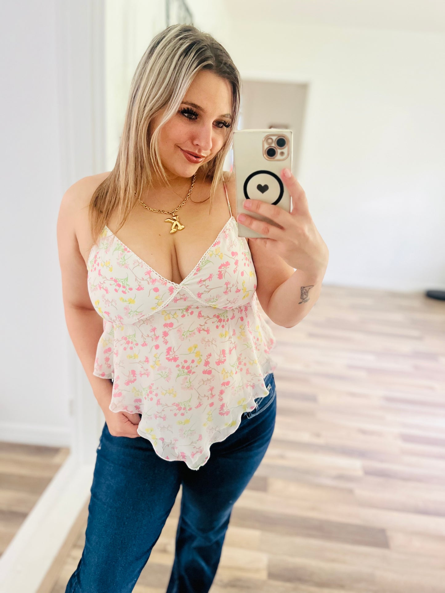 Japana floral tank top