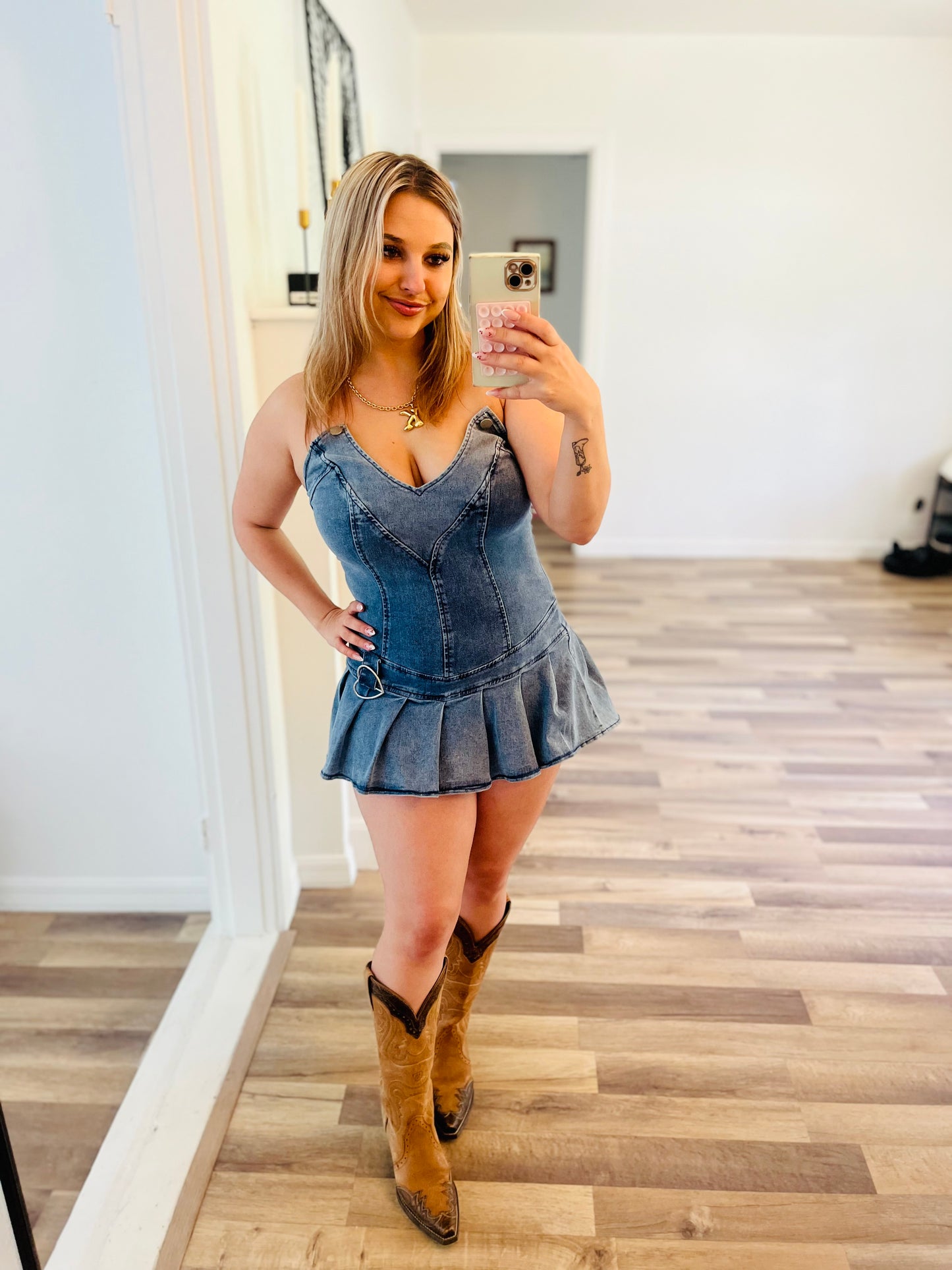 Denim dress