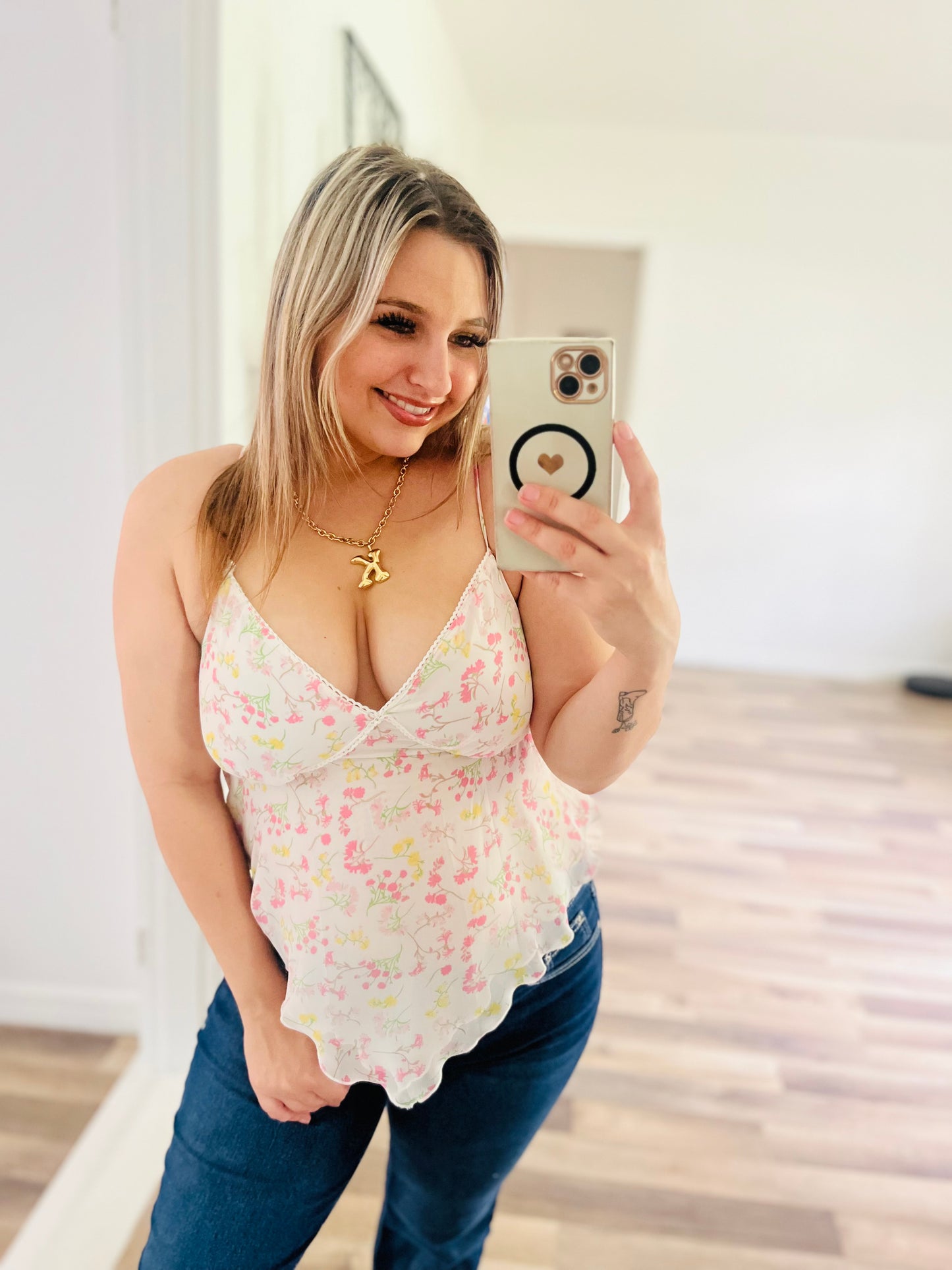 Japana floral tank top
