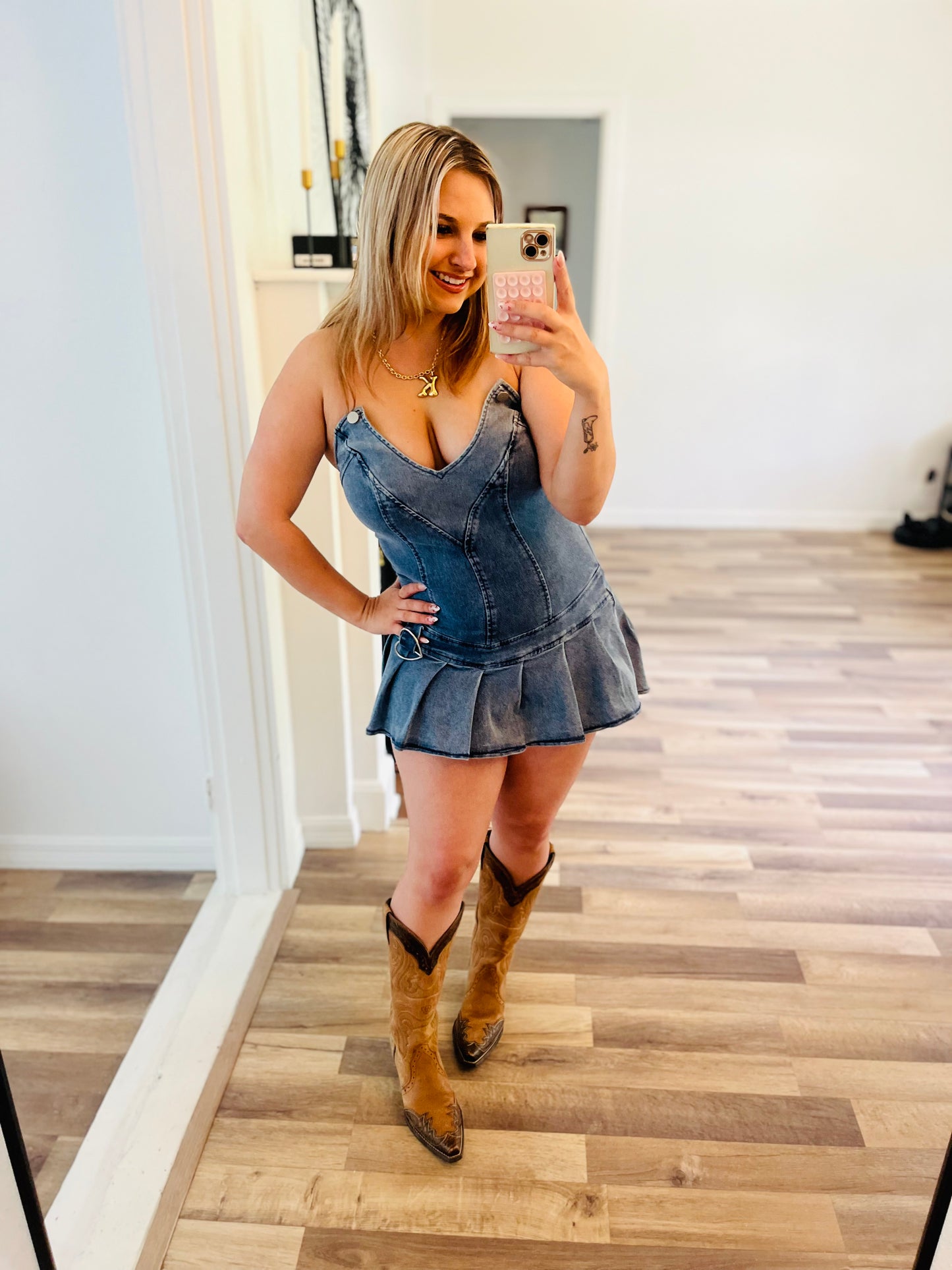 Denim dress