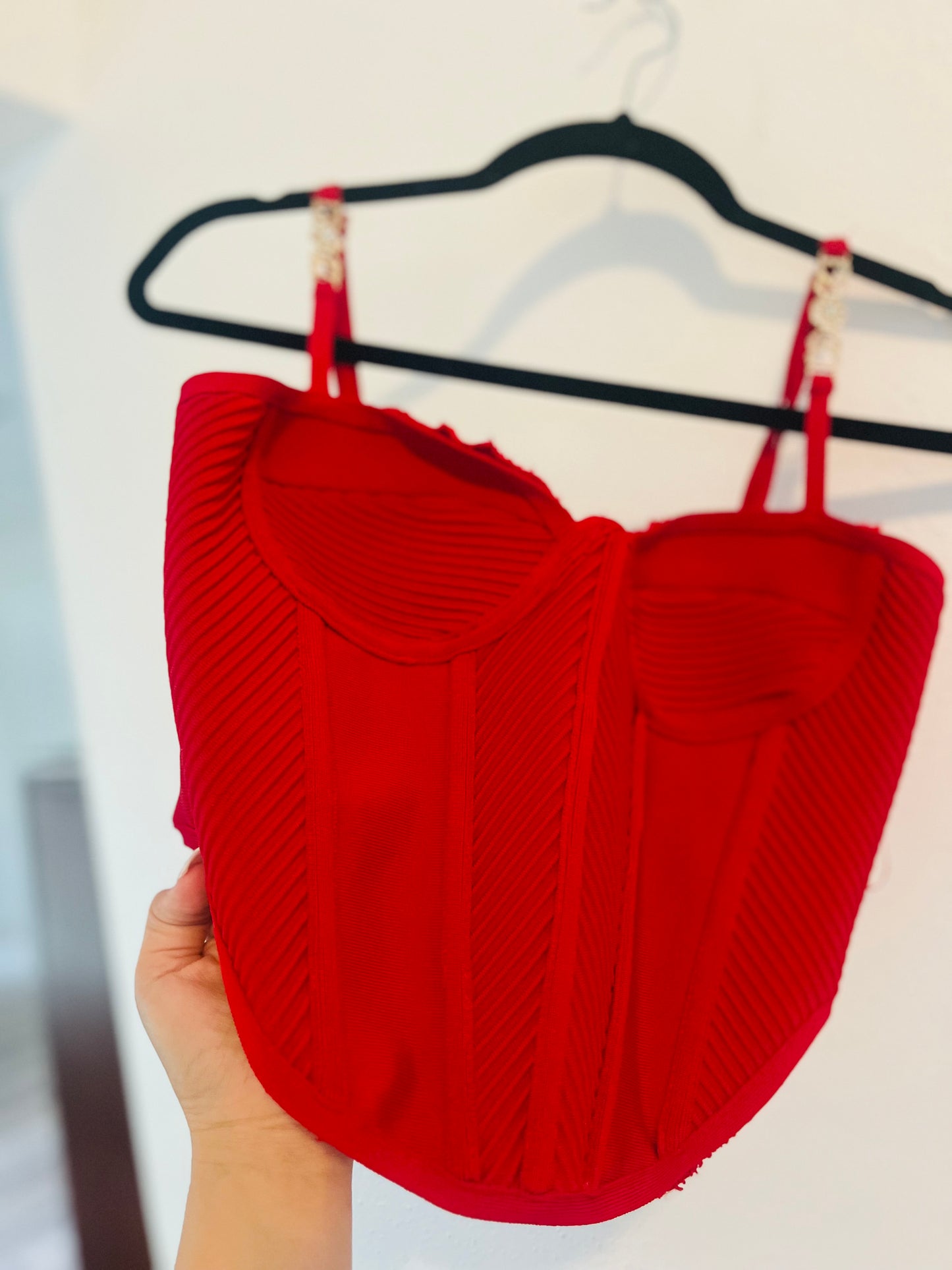 Fashion nova corset tank top